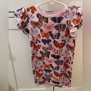 Little Sleepies Bamboo Butterfly Print Shirt
